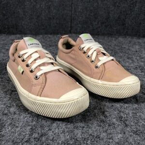 Cariuma Women's 7.5 OCA‎ Low Pink Canvas Lace-Up Casual Sneakers
